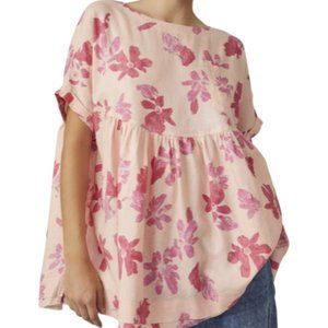 Free People Moon City Ruffle Hem Top
